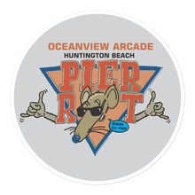 Load image into Gallery viewer, Oceanview Arcade Huntington Beach Pier Rat Sticker