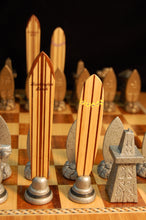 Load image into Gallery viewer, Surfers' Chess Set "Surf City Edition" by Dave C Reynolds