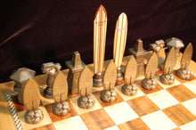 Load image into Gallery viewer, Surfers' Chess Set "Surf City Edition" by Dave C Reynolds