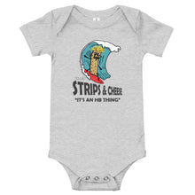 Load image into Gallery viewer, Surfing Strips and Cheese Onsie