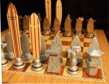 Load image into Gallery viewer, Surfers' Chess Set "Surf City Edition" by Dave C Reynolds