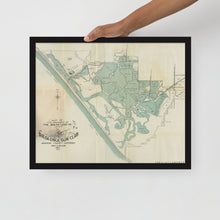 Load image into Gallery viewer, 1910 Bolsa Chica Gun Club Framed Map