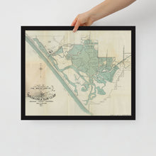 Load image into Gallery viewer, 1910 Bolsa Chica Gun Club Framed Map