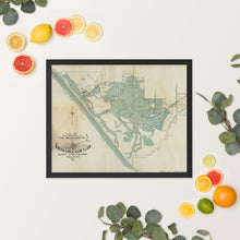 Load image into Gallery viewer, 1910 Bolsa Chica Gun Club Framed Map