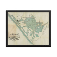 Load image into Gallery viewer, 1910 Bolsa Chica Gun Club Framed Map