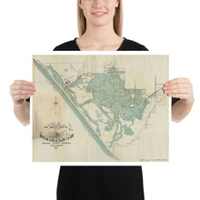 Load image into Gallery viewer, 1910 Bolsa Chica Gun Club Map Poster