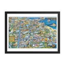 Load image into Gallery viewer, Totally 80's Huntington Beach Poster in Frame