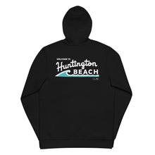 Load image into Gallery viewer, Welcome to Huntington Beach Unisex Zippered Hoodie
