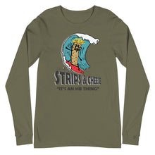 Load image into Gallery viewer, Strips and Cheese HB Surfer Unisex Long Sleeve Tee