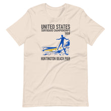Load image into Gallery viewer, 1959 United States Surfboard Championships Short-Sleeve Unisex T-Shirt