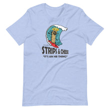 Load image into Gallery viewer, Surfing Strips and Cheese Short-Sleeve Unisex T-Shirt