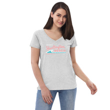 Load image into Gallery viewer, Welcome to Huntington Beach Mother's Day 2023 Women’s Recycled V-neck T-shirt