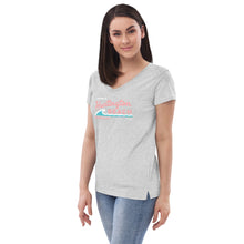 Load image into Gallery viewer, Welcome to Huntington Beach Mother's Day 2023 Women’s Recycled V-neck T-shirt