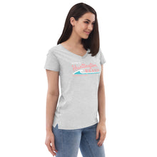 Load image into Gallery viewer, Welcome to Huntington Beach Mother's Day 2023 Women’s Recycled V-neck T-shirt