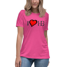 Load image into Gallery viewer, I Love HB Super Soft Women's Relaxed T-Shirt
