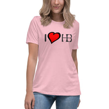 Load image into Gallery viewer, I Love HB Super Soft Women's Relaxed T-Shirt