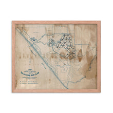 Load image into Gallery viewer, Rare 1919 Bolsa Chica Gun Club Lakes and Blinds Map
