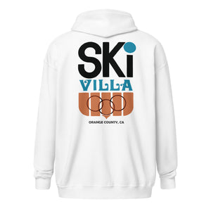 Ski Villa Orange County Uni-Sex Zippered Hoodie