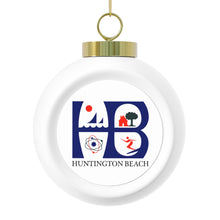 Load image into Gallery viewer, Huntington Beach Quad Christmas Ball Ornament
