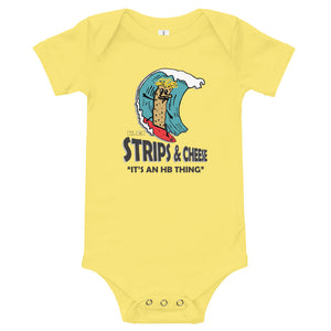Surfing Strips and Cheese Onsie