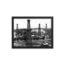 Load image into Gallery viewer, Old Huntington Beach School and Oil Rigs
