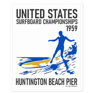 1959 United States Surfboard Championships Sticker