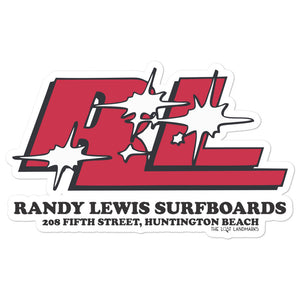Randy Lewis Surfboards Sticker