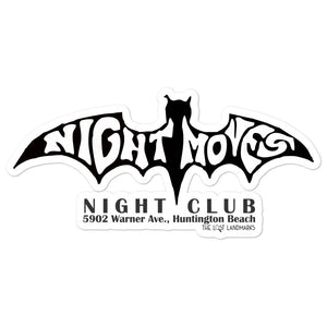 Night Moves Night Club Huntington Beach Sticker