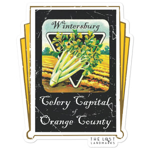 Wintersburg Celery Capital of Orange County Sticker