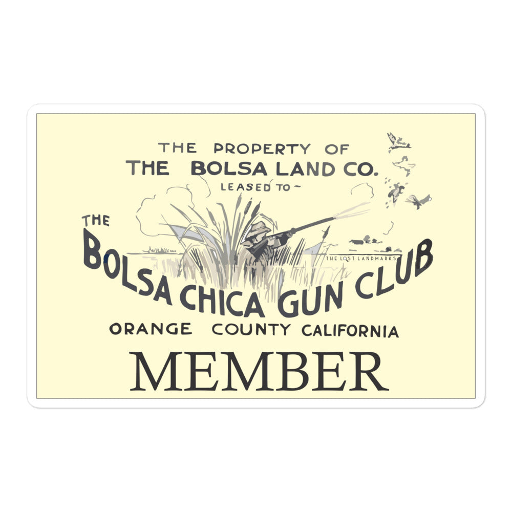 Official Bolsa Chica Gun Club Member Sticker