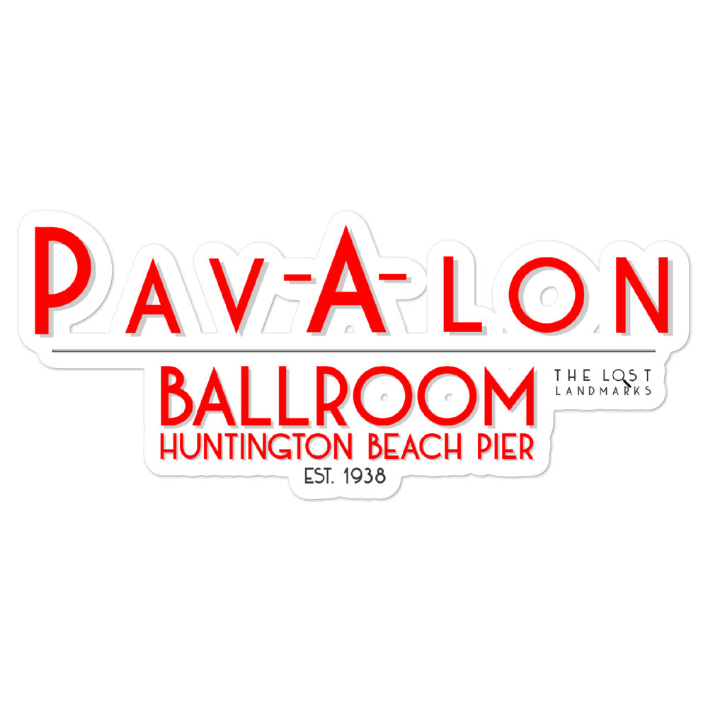 Pav-A-lon Ballroom Bubble-free stickers