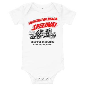 Huntington Beach Speedway Baby Onsie
