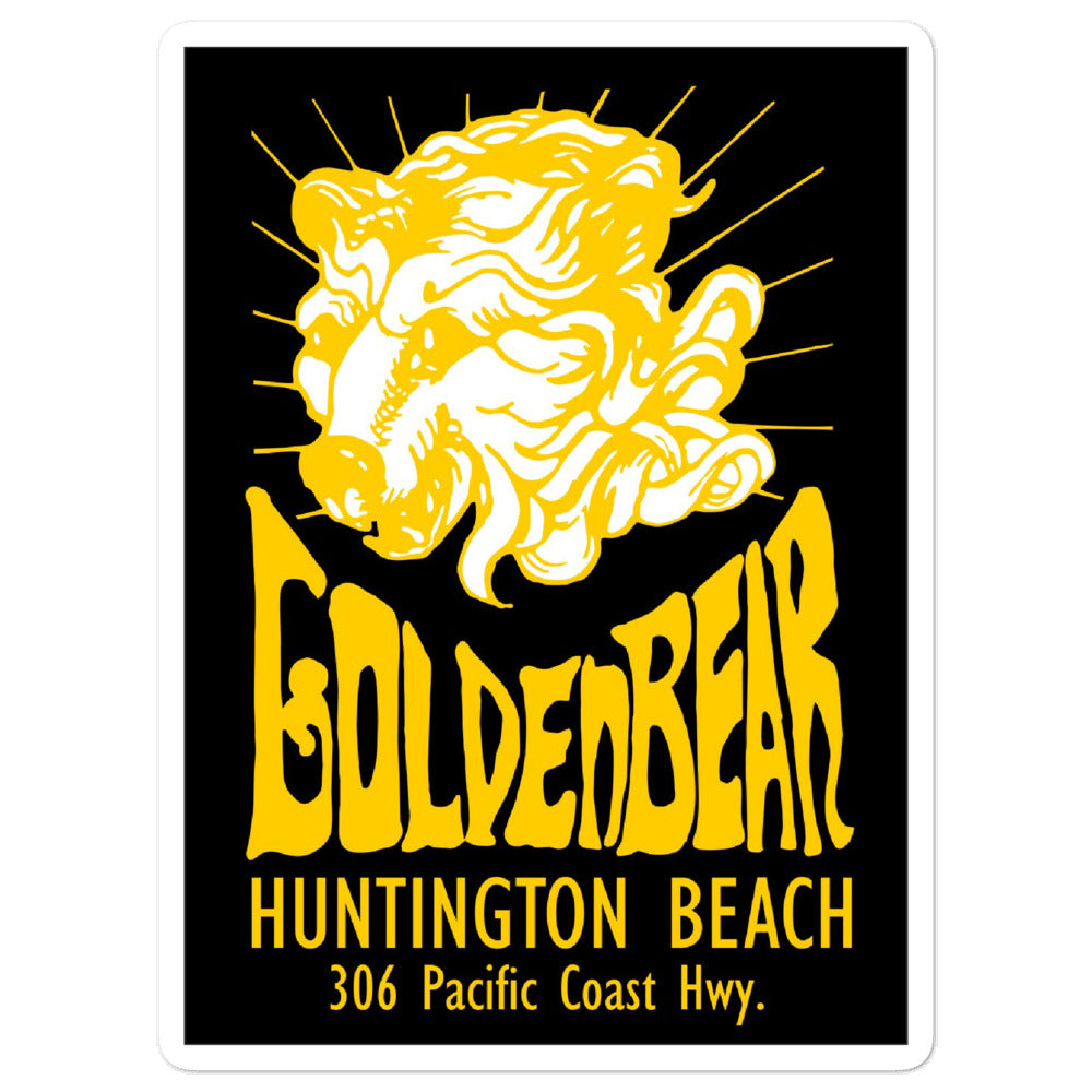 The Golden Bear Bubble-free Stickers