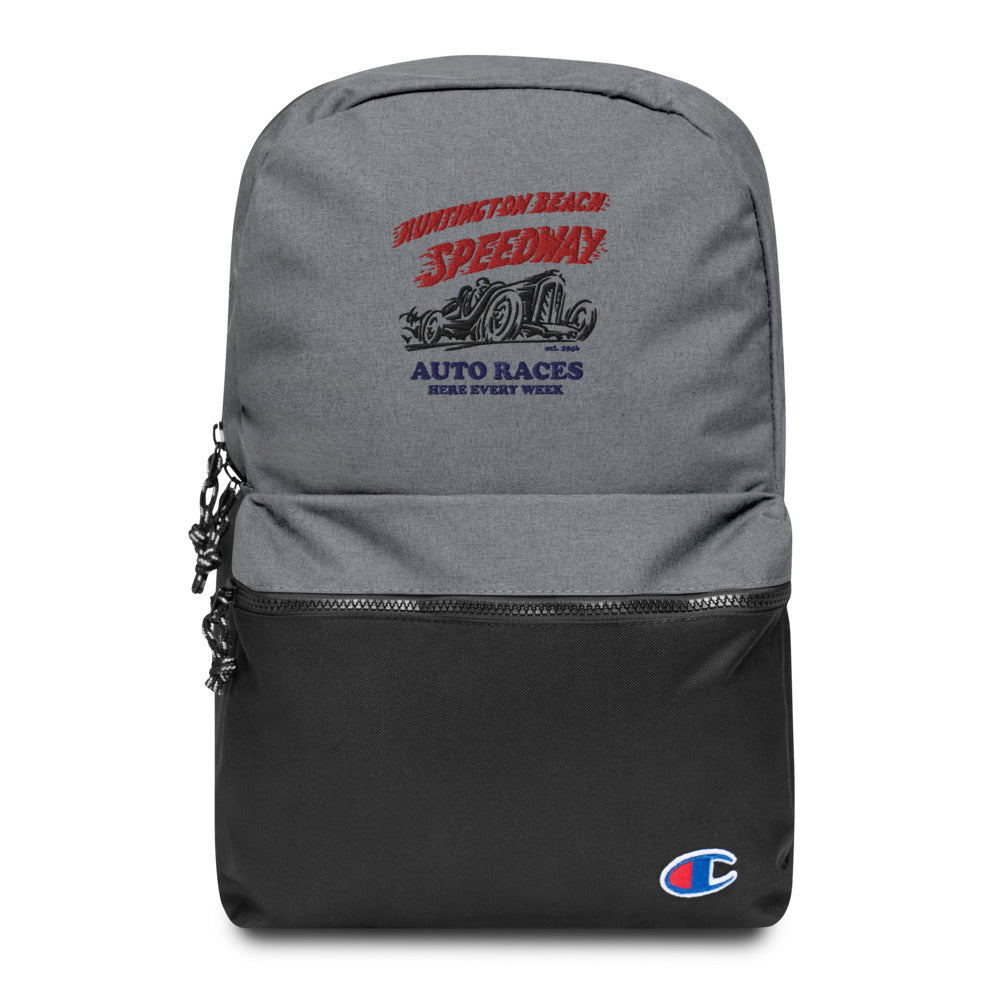 Huntington Beach Speedway Embroidered Champion Backpack