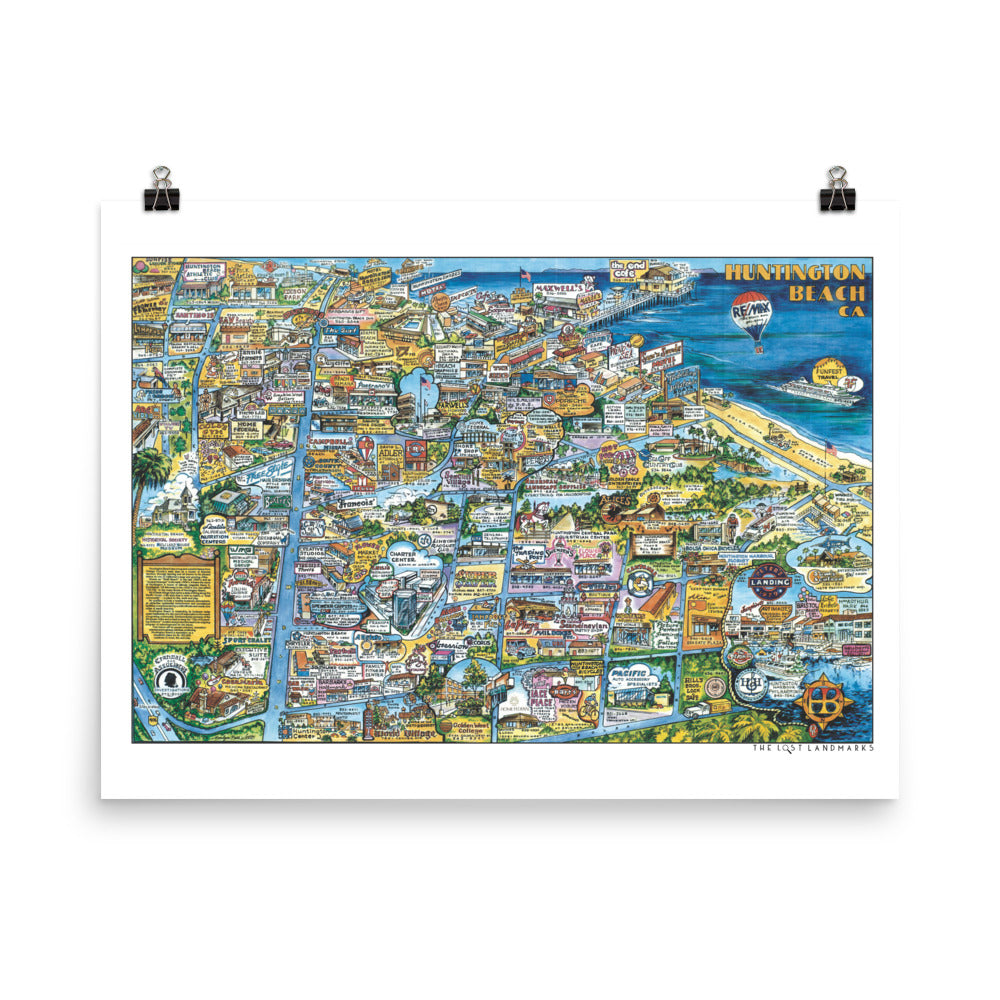 Totally 80's Huntington Beach Map – The Lost Landmarks
