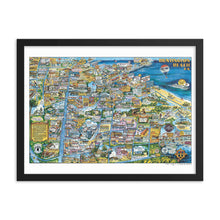 Load image into Gallery viewer, Totally 80&#39;s Huntington Beach Poster in Frame
