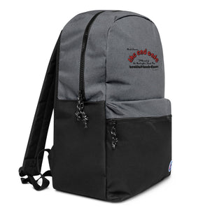 The End Cafe Embroidered Champion Backpack