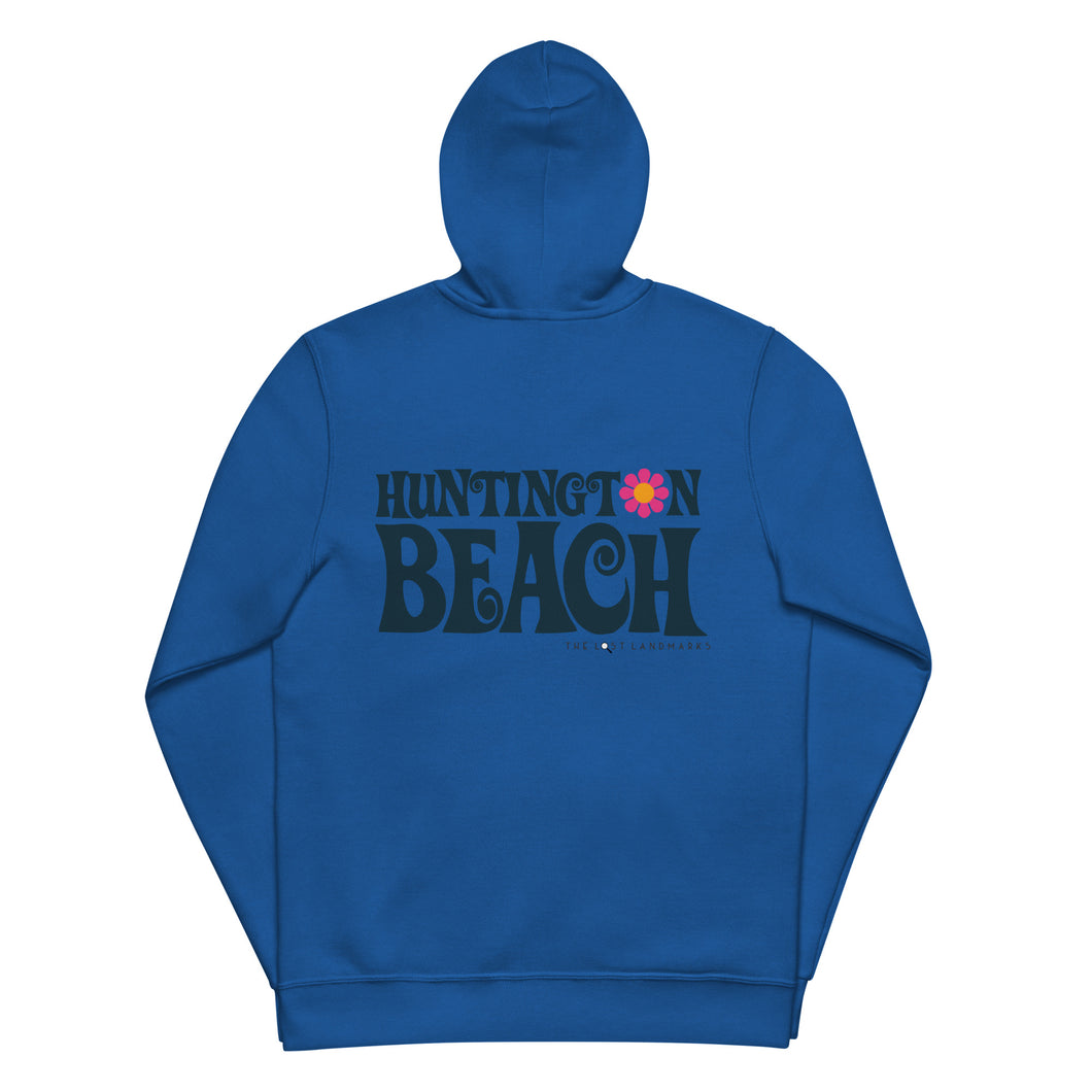 Huntington Beach Groove Unisex Zippered Hoodie