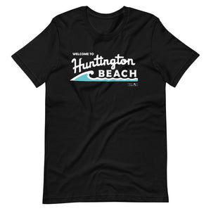 Welcome to Huntington Beach Super Soft Short-Sleeve Unisex T-Shirt