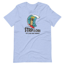 Load image into Gallery viewer, Surfing Strips and Cheese Short-Sleeve Unisex T-Shirt
