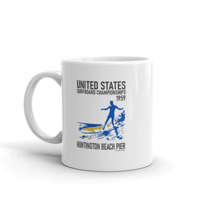 1959 United States Surfboard Championships Coffee Mug
