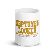 Load image into Gallery viewer, Neptune&#39;s Locker Huntington Beach Pier Coffee Mug

