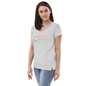 Welcome to Huntington Beach Mother's Day 2023 Women’s Recycled V-neck T-shirt