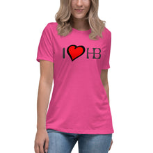 Load image into Gallery viewer, I Love HB Super Soft Women&#39;s Relaxed T-Shirt
