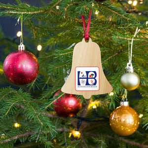 HB Quad Wood Christmas Ornaments